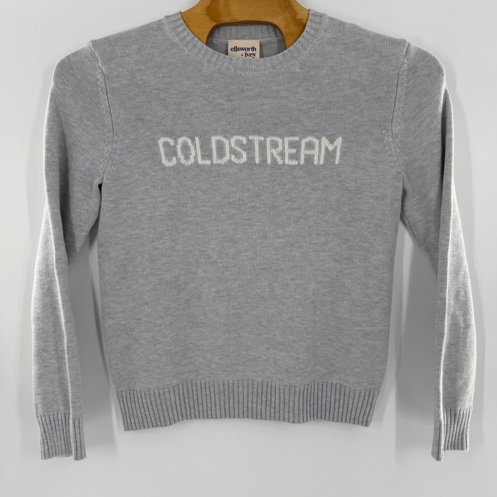 Ellsworth + Ivey Coldstream Crewneck Sweater Grey Recycled Knit EIV-SCOLDSG-XS‎